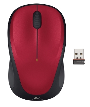 Logitech Wireless Mouse M235 Red
